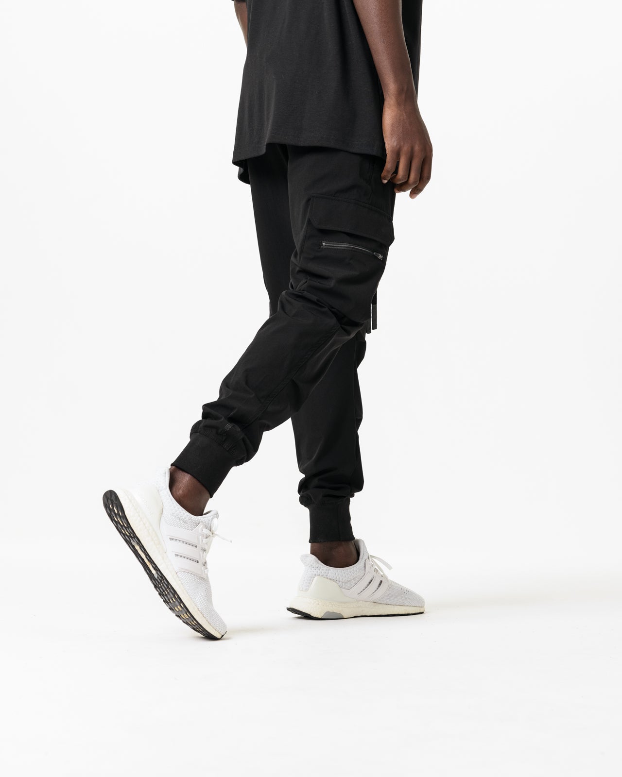 Black Signature Cargo Pants