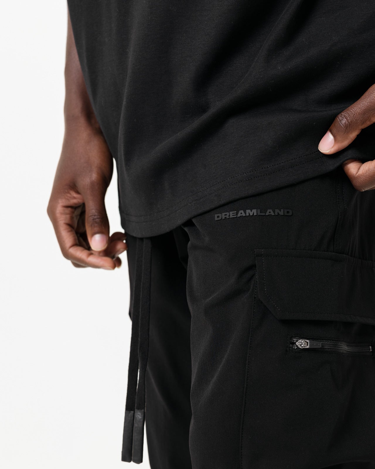 Black Signature Cargo Pants