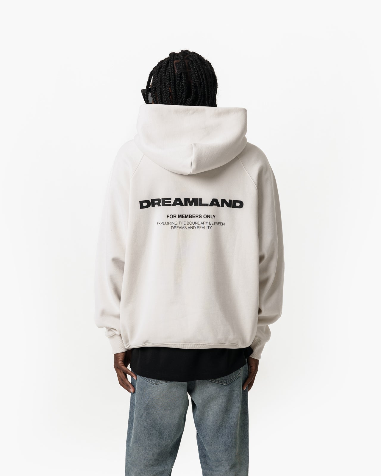 Cream Members Only Hoodie