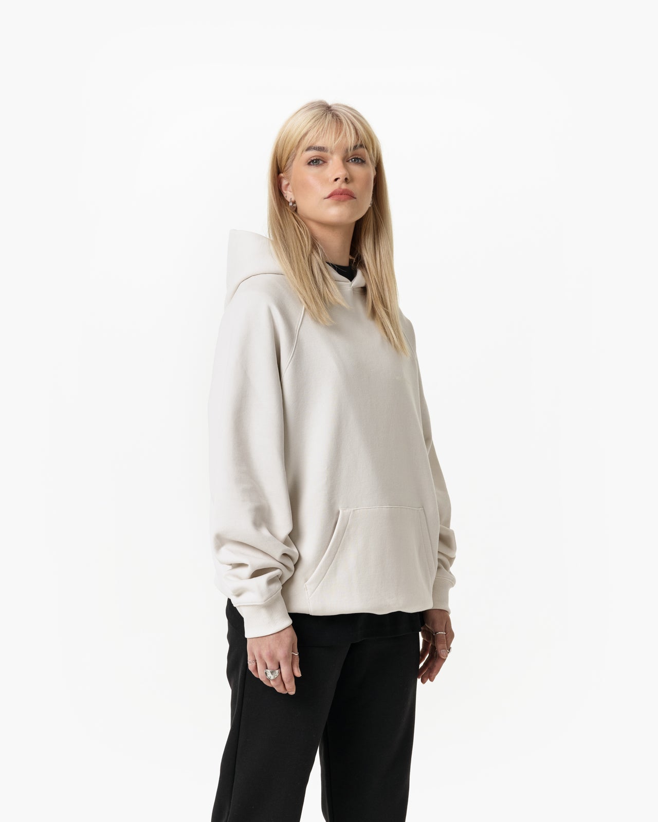Cream Tonal Hoodie