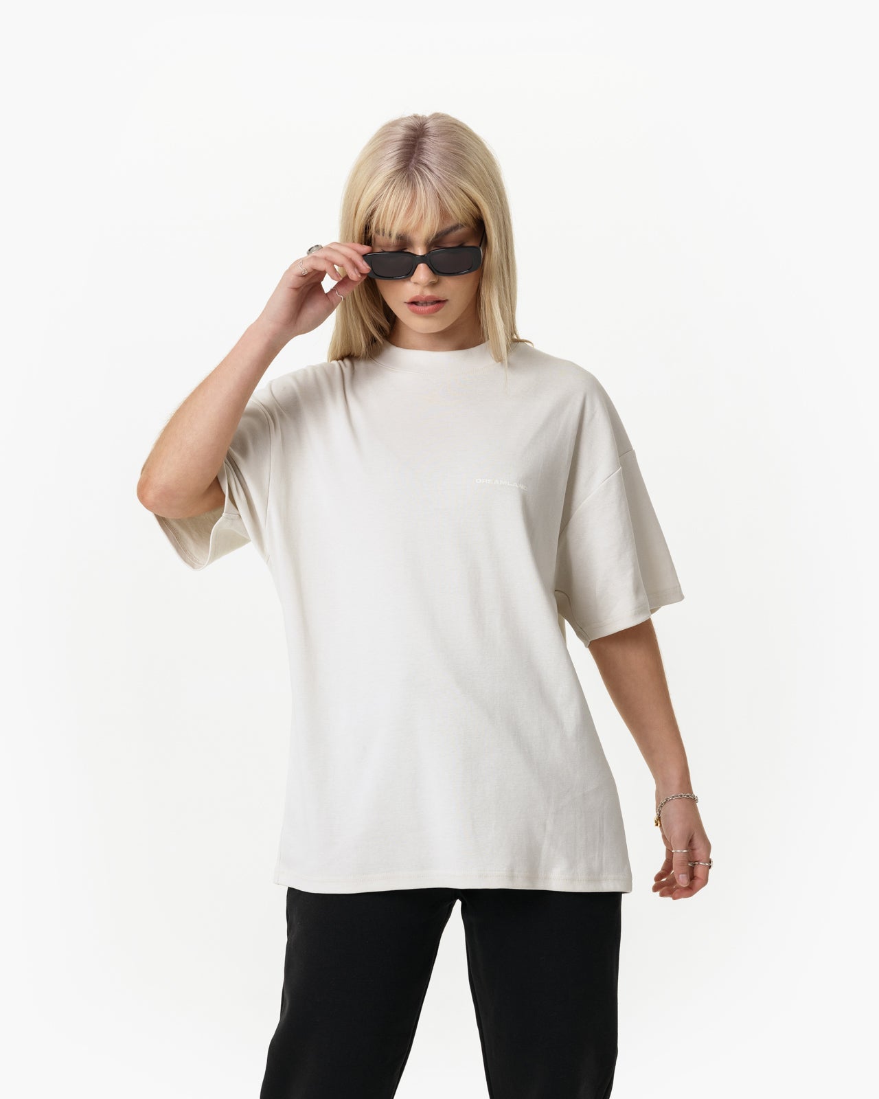 Cream Tonal T-Shirt