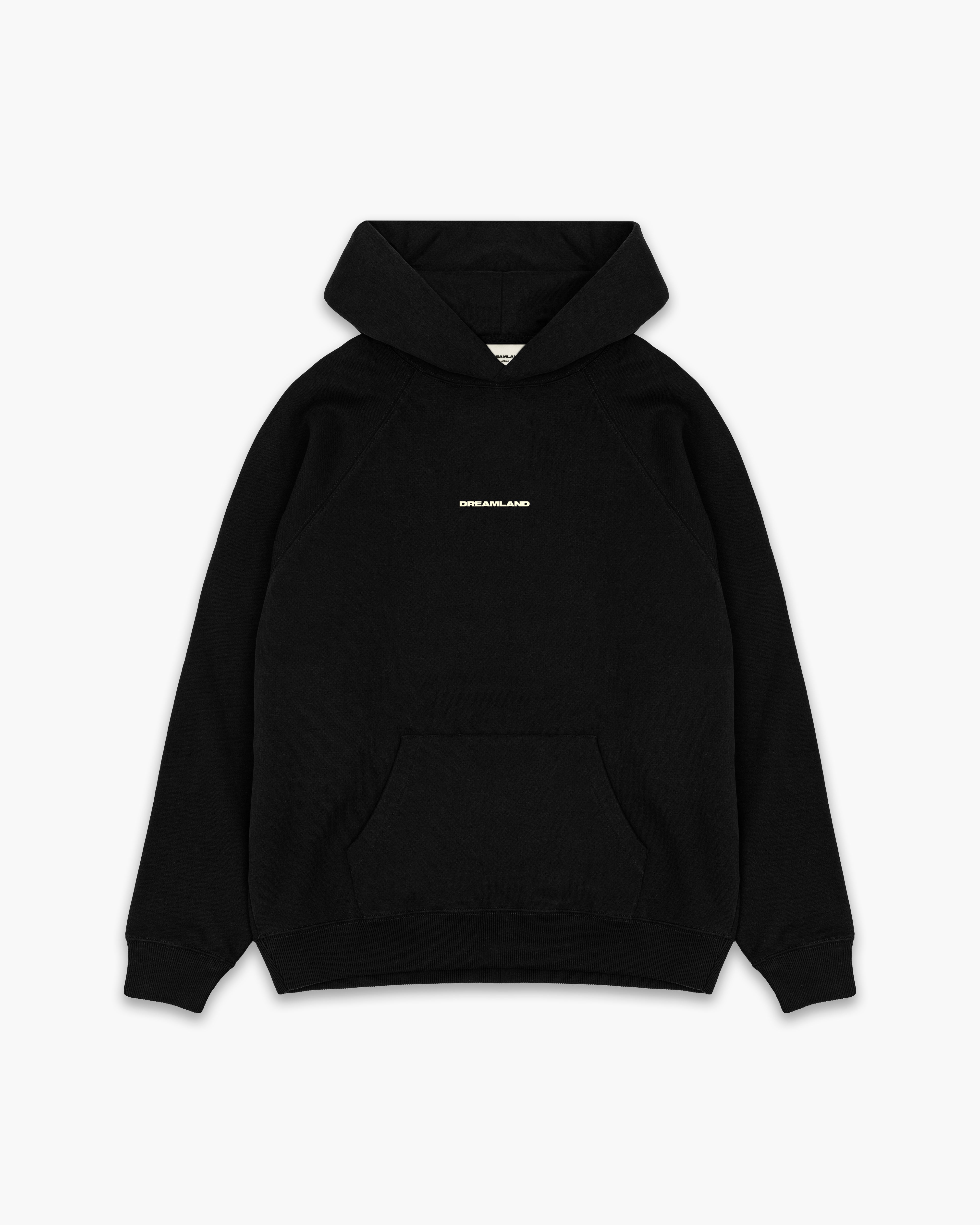 Black hoodie clearance logo